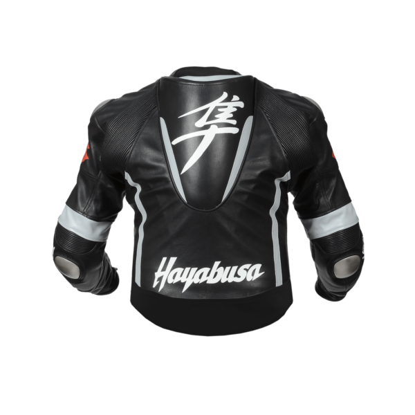 Suzuki Hayabusa Motorcycle Black Leather Jacket - Image 2