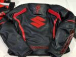 Suzuki Hayabusa Red Black Motorcycle Jacket - Image 2
