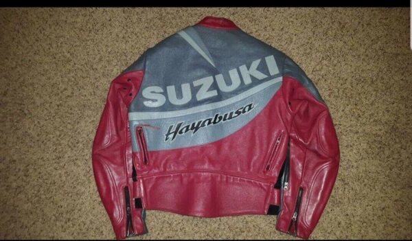 Suzuki Hayabusa Vanson Motorcycle Leather Jacket - Image 2