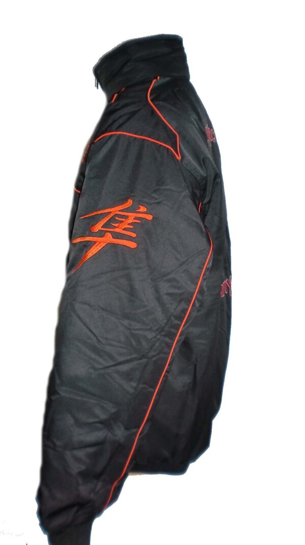 Suzuki Hayabusa Wind Breaker Black And Orange Jacket - Image 2