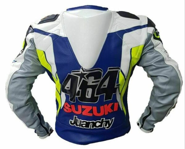 Suzuki Motorcycle Race Track Leather Jacket - Image 2