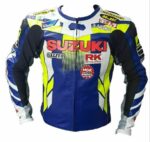 Suzuki Motorcycle Race Track Leather Jacket