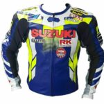 Suzuki Motorcycle Race Track Leather Jacket