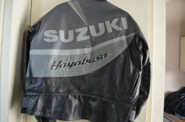 Suzuki Vanson Hayabusa Motorcycle Leather Jacket - Image 2