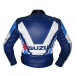 Suzuki Yoshimura Blue and White Motorcycle Jacket - Image 2