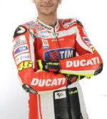 Valentino Rossi Ducati Corse MotoGP Motorcycle Leather Suit - Image 3