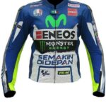 Valentino Rossi Yamaha Motorcycle Leather Jacket