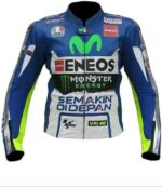 Valentino Rossi Yamaha Motorcycle Leather Jacket
