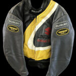 Vanson Suzuki Motorcycle Racing Leather Jacket