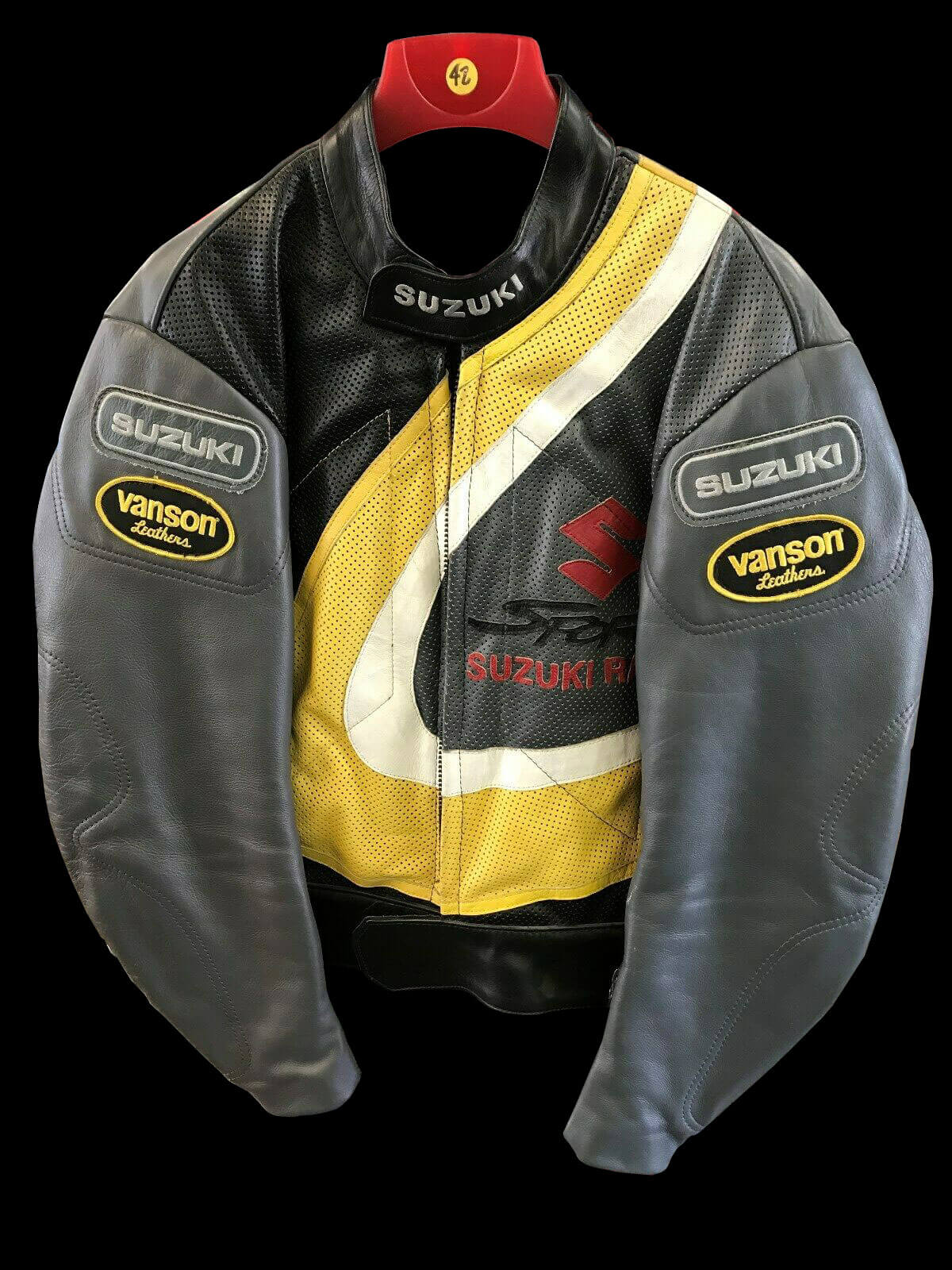 Vanson-Suzuki-Motorcycle-Racing-Leather-Jacket.jpg Vanson Suzuki Motorcycle Racing Leather Jacket - Image 1