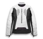 White Black Harley Davidson Motorcycle Leather Jacket