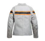 White Harley Davidson Motorcycle Leather Jacket - Image 2