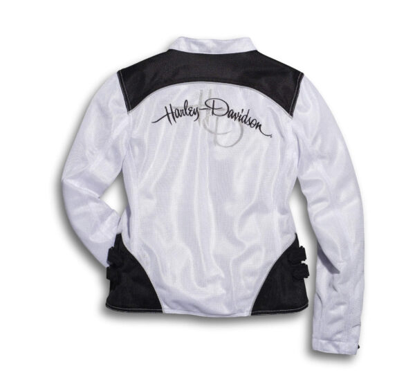 White Harley Davidson Riding Jacket - Image 2