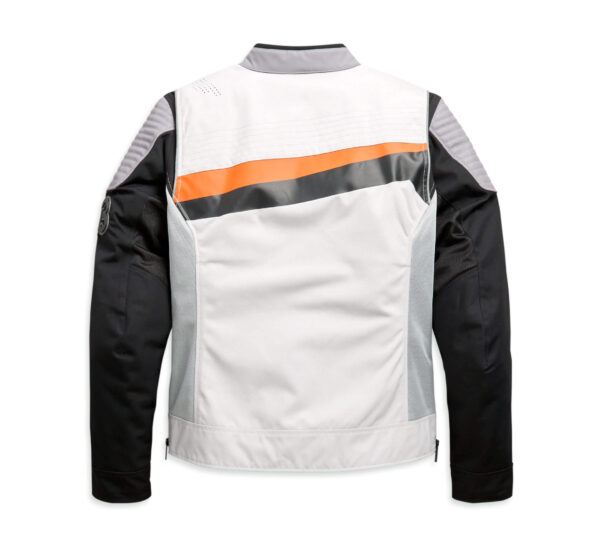 White Harley Davidson Textile Riding Jacket - Image 2