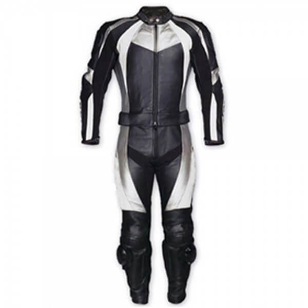 White-and-Black-Motorcycle-Racing-Leather-Suit.jpg White and Black Motorcycle Racing Leather Suit - Image 1