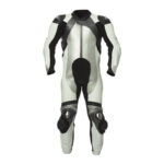 White&Black Tor Motorcycle Leather Racing Suit