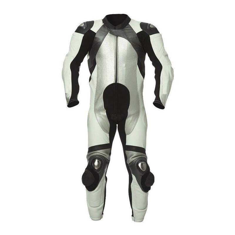 WhiteBlack-Tor-Motorcycle-Leather-Racing-Suit.jpg White&Black Tor Motorcycle Leather Racing Suit - Image 1