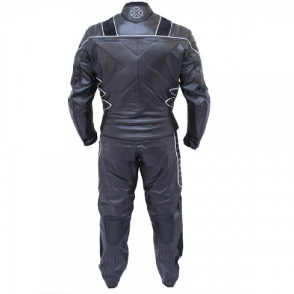 X-MEN Black Motorcycle Racing Leather Suit - Image 2