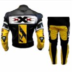 Yamaha Yellow R1 Motorcycle Leather Racing Suit - Image 2