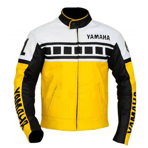 Yamaha-Yellow-Black-White-Motorcycle-Leather-Jacket-2.jpg Yamaha Yellow Black White Motorcycle Leather Jacket - Image 1