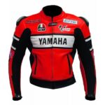 Yamaha Red Biker Leather Jacket