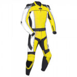 Yellow Motorcycle Racing Leather Suit