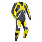Yellow&Grey Motorcycle Racing Leather Suit