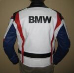 Handmade Men's White BMW Racing Riders Sports Biker Leather - Image 2