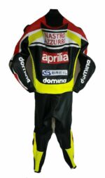 Aprilia Black Motorbike Racing Leather Suit - Image 2