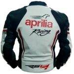Aprilia Motorbike Leather Jacket With Ce Approved Protection - Image 2