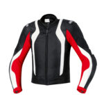 Black And Red Motorcycle Jacket With Armor Protection