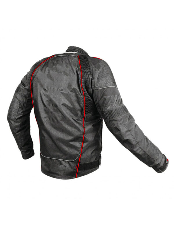Black And Red Motorcycle Jacket - Image 2