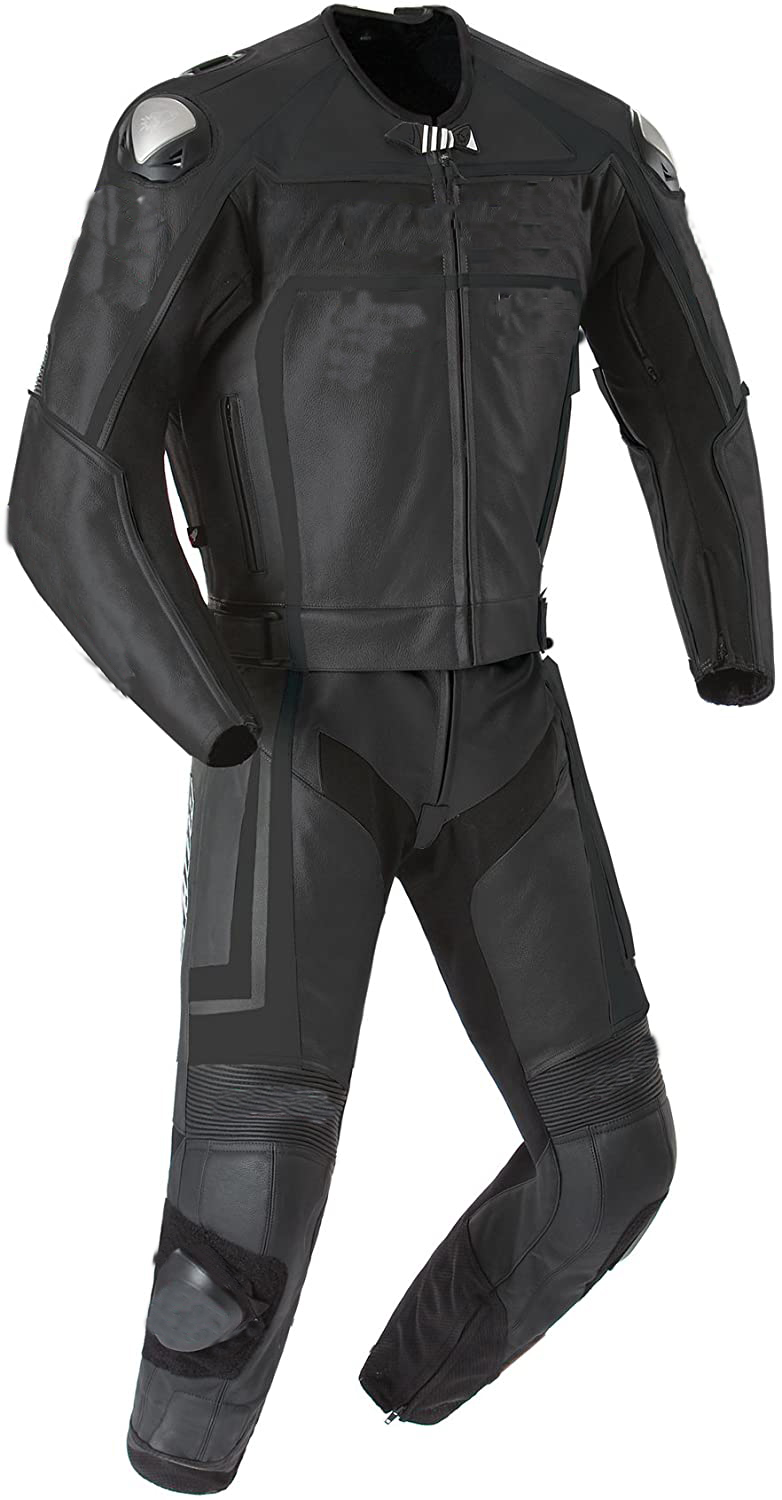 black-and-white-custom-racing-motorcycle-jackets-with-safety-pads.jpg Black And White Custom Racing Motorcycle Jackets With Safety Pads - Image 1