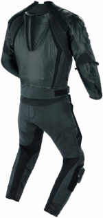 Black And White Custom Racing Motorcycle Jackets With Safety Pads - Image 2