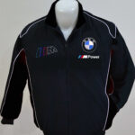 BMW M-power White Stripes And Black Wind breaker jacket