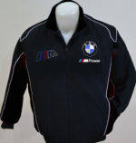 BMW M-power White Stripes And Black Wind breaker jacket
