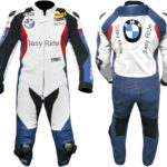 BMW Motorbike White Leather Suit