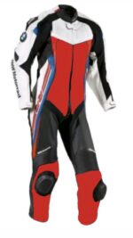 BMW Motorcycle Men Three Tone Leather Suit