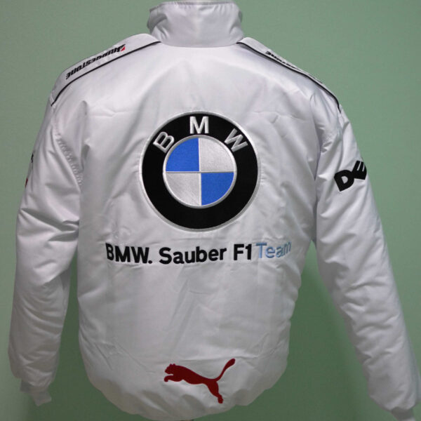 BMW Petronas Black And White Wind breaker Jacket - Image 2