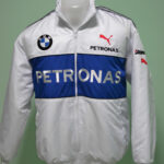BMW Petronas Blue And White Wind Breaker Jacket