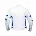 Bmw White Motorbike Leather Jacket Ce Approved Full Protection - Image 2