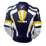 Very Classic BMW Multi Color Biker Racing Leather Jacket - Image 2