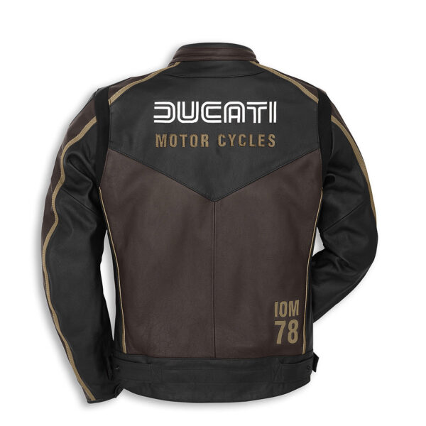 Brown Ducati IOM 78 number Racing jacket - Image 2