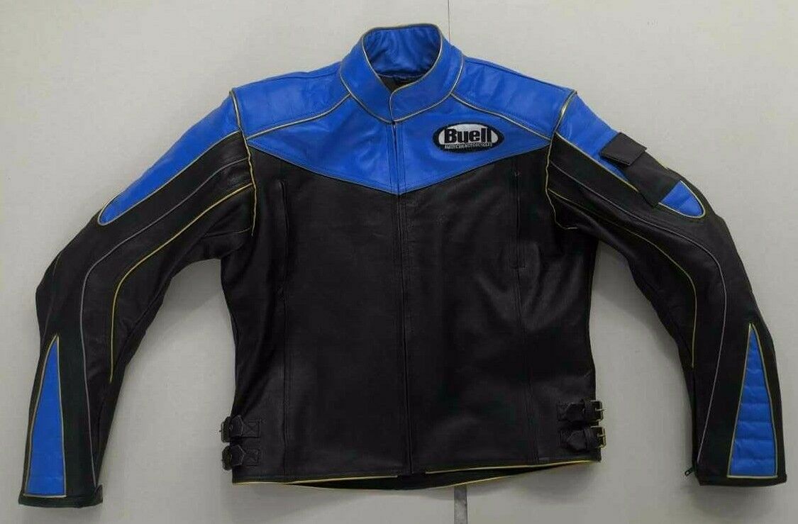 buell-blue-and-white-motorcycle-leather-jackets.jpg Buell Blue And White Motorcycle Leather Jacket - Image 1