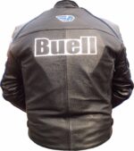 Buell Motorcycle Racing Leather Jacket with CE Armor - Image 2