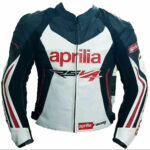Custom Aprilia Motorbike Leather Jacket With Ce Approved Protection