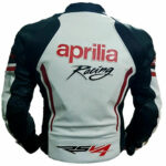 Custom Aprilia Motorbike Leather Jacket With Ce Approved Protection - Image 2