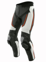 Custom Black And Orange Safety Motorcycle Pant