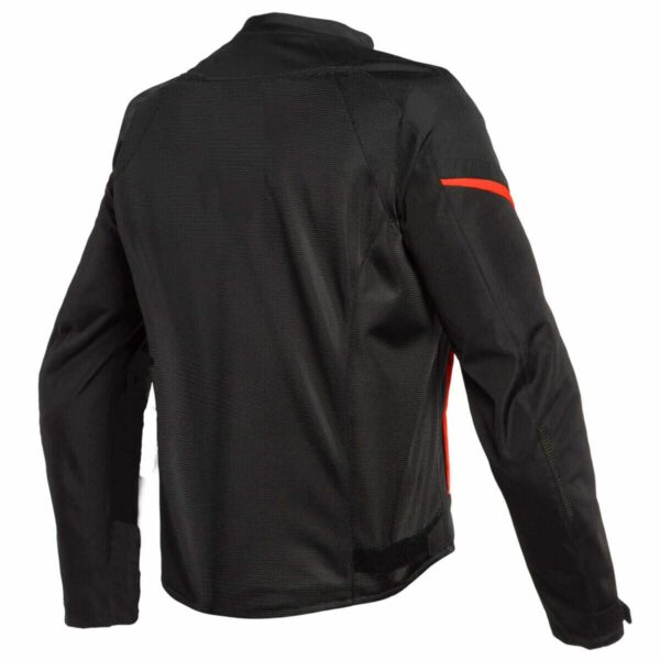 Custom Black and Red Motorcycle Bike Leather Jacket - Image 2