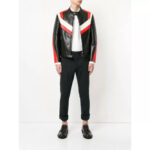 Custom Black And Red Motorcycle Racing Jacket